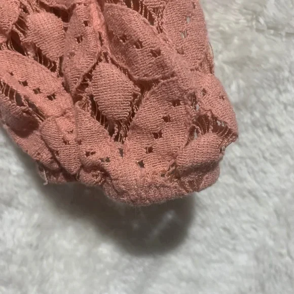 Daytrip Women's Pink Lace Sleeve‎ Blouse Top Shirt Size S - Picture 8 of 10